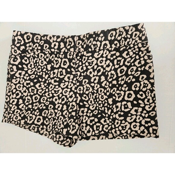 Ann Taylor LOFT Woven Cheetah Patterned Shorts Size 10 Nwot - Picture 1 of 10